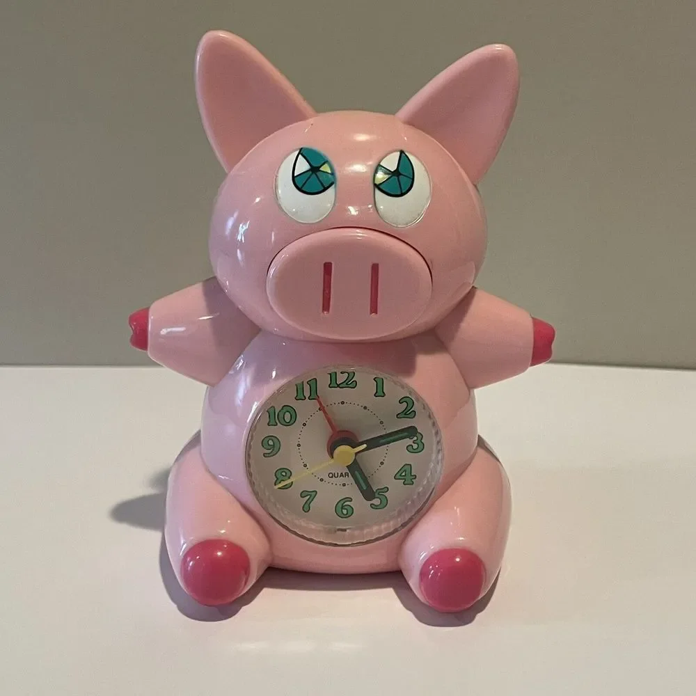 Tonde Burin Pig‎ Alarm Clock SUPER RARE Vintage Collectible! HTF